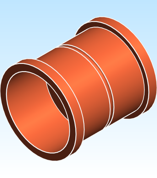 Fitting Coupling With Stop Mueller Streamline PRS PxP Large
