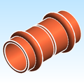 Fitting Coupling With Stop Mueller Streamline PRS PxP Small