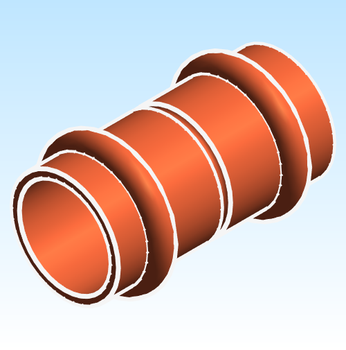 Fitting Coupling With Stop Mueller Streamline PRS PxP Small