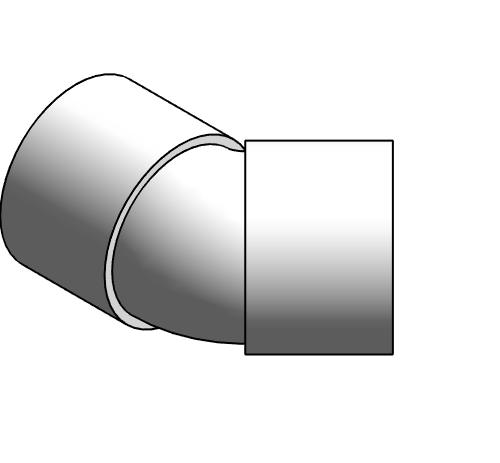 Fitting Elbow 45 90 NIBCO Chemtrol PVDF 80 SxS 6606 6607