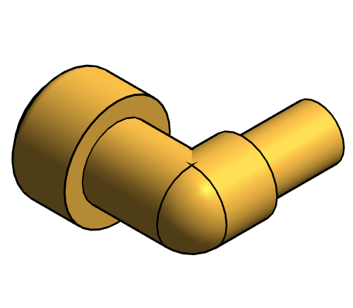 Fitting Elbow 90 SharkBite Brass LF PEXxMNPT