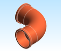 Fitting Elbow 90 45 Mueller Streamline PRS PxP Large