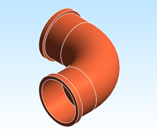Fitting Elbow 90 45 Mueller Streamline PRS PxP Large
