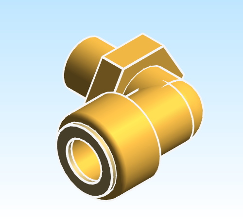 Fitting Elbow Adapter 90 SharkBite Brass LF PEXxMNPT