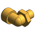 Fitting Elbow Adapter 90 SharkBite Brass LF PEXxMNPT