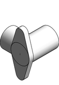 Fitting Elbow Drop Ear 90 NIBCO SlipxSlip CPVC CTS 4707 5