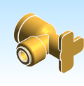 Fitting Elbow Drop Ear 90 SharkBite Brass LF PEXxFNPT