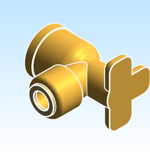 Fitting Elbow Drop Ear 90 SharkBite Brass LF PEXxFNPT