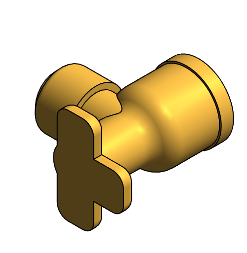 Fitting Elbow Drop Ear 90 SharkBite Brass LF PEXxFNPT