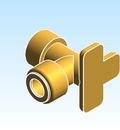 Fitting Elbow Drop Ear 90 SharkBite Brass LF PEXxPEX