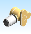 Fitting Elbow Drop Ear EvoPEX PEXxFNPT