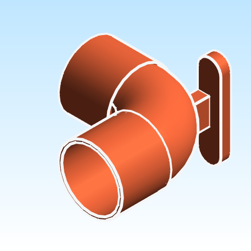 Fitting Elbow Drop Ear Mueller Streamline CxC C 210