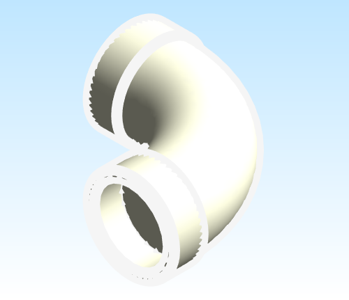 Fitting Elbow Extra Long Sweep 90 Westlake HxH PVC DWV D Series