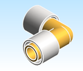 Fitting Elbow HeatLink Insert PEX LF Brass
