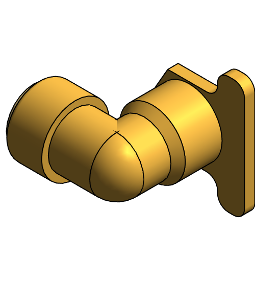 Fitting Elbow Hy Ear 90 SharkBite Brass LF PEXxFNPT