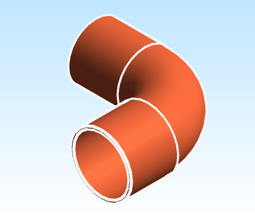 Fitting Elbow Intermediate Radius Street 90 Mueller Streamline CxFTG WE 503I