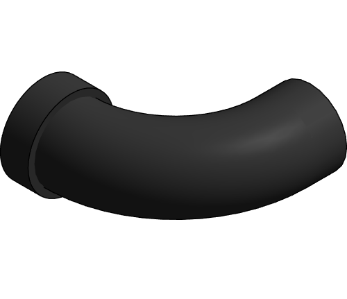 Fitting Elbow Long Turn Street 90 NIBCO SpgxH ABS DWV 5807 2 LT