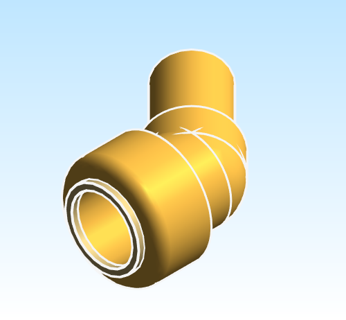Fitting Elbow Street 45 SharkBite Brass LF PEXxCTS