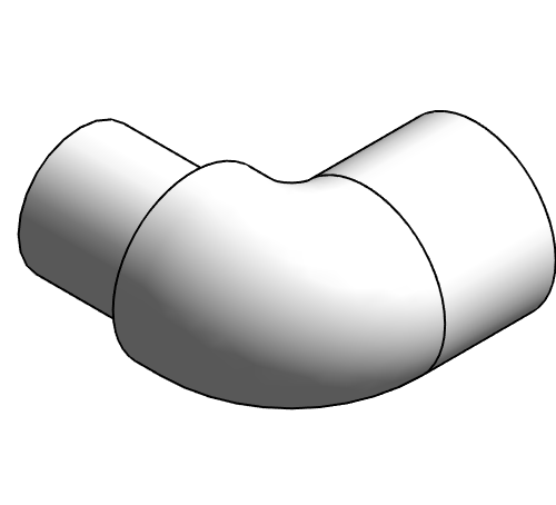 Fitting Elbow Street 90 NIBCO SpgxSlip PVC 40 4607 2