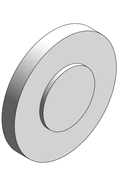 Fitting Flange Blind Webbed NIBCO Chemtrol PVDF 80 FLG 6619 W
