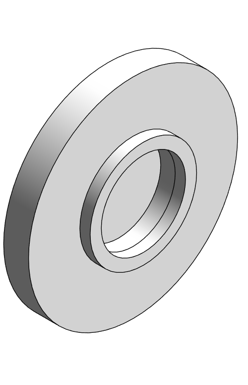 Fitting Flange Webbed NIBCO Chemtrol PP 80 FPT 6251 W 3
