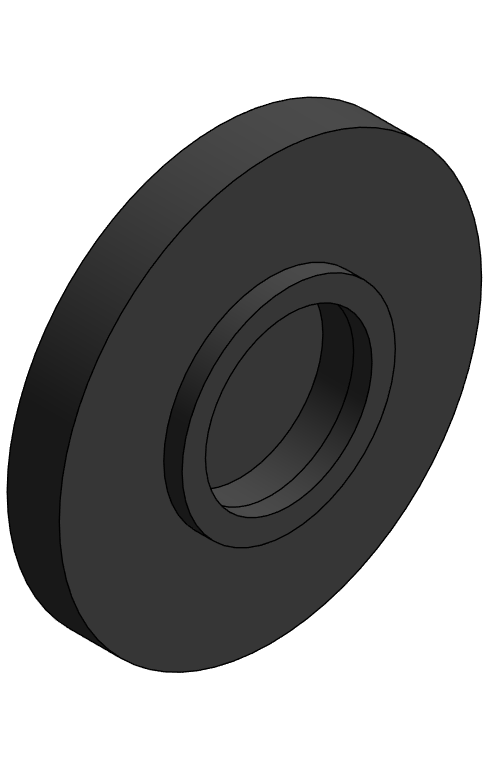 Fitting Flange Webbed NIBCO Chemtrol PVC 80 FPT 4551 W 3