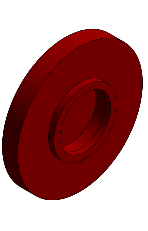 Fitting Flange Webbed NIBCO Chemtrol PVDF 80 FPT 6551 W 3