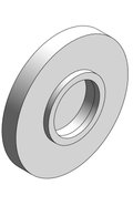 Fitting Flange Webbed NIBCO Chemtrol PVDF 80 FPT 6651 W 3