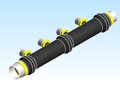 Fitting Manifold 4 Port Flow Through Viega PEX Press ZL Polymer V5636