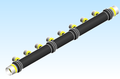 Fitting Manifold 8 Port Flow Through Viega PEX Press ZL Polymer V5636