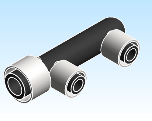 Fitting Multi Port Tee Closed End 2 Outlet HeatLink PEX HPP