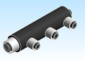Fitting Multi Port Tee Closed End 3 Outlet Single Row HeatLink PEX HPP
