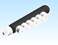 Fitting Multi Port Tee Closed End REHAU F1960 Polymer