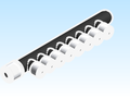 Fitting Multi Port Tee Closed End SharkBite F1960 Polymer