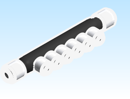 Fitting Multi Port Tee Flow Through REHAU F1960 Polymer