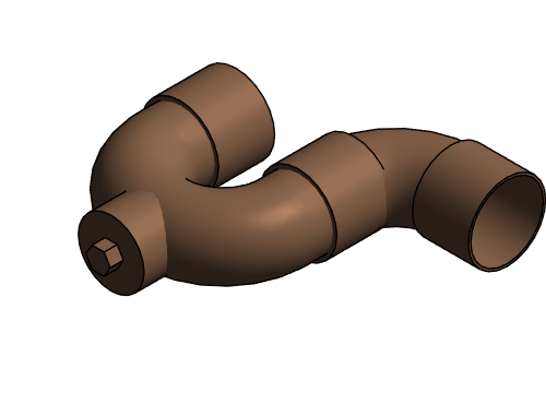Fitting P Trap NIBCO CxCxPlug Cast 884