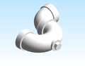 Fitting P Trap w Cleanout Plug NIBCO HxHxCO PVC DWV 4884