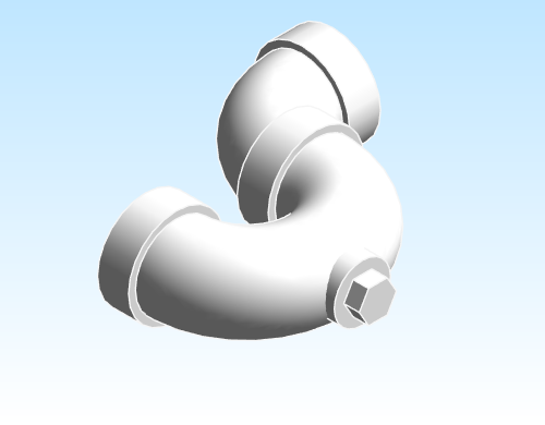 Fitting P Trap w Cleanout Plug NIBCO HxHxCO PVC DWV 4884
