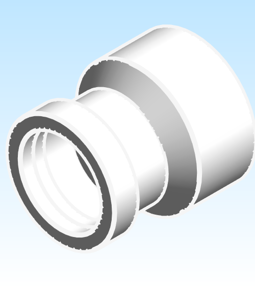 Fitting Reducer Adapter Gasketed Westlake HxH PVC DWV D Series