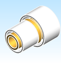 Fitting Reducing Coupling HeatLink Insert PEX LF Brass