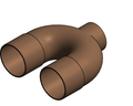 Fitting Return Bend NIBCO CxCxPlug Cast 878