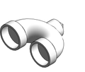 Fitting Return Bend NIBCO HxHxPlug PVC DWV 4878