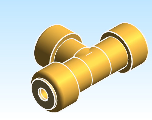 Fitting Tee Equal Reducing SharkBite Brass LF PEXxPEXxPEX