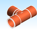 Fitting Tee Equal Reducing Mueller Streamline XHP CxCxC