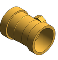 Fitting Tee Equal Reducing NIBCO PxPxF Brass PC612 XLC