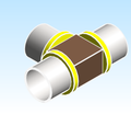 Fitting Tee Equal Reducing Viega PEX Press ZL Bronze PEXxPEXxPEX 2818ZL