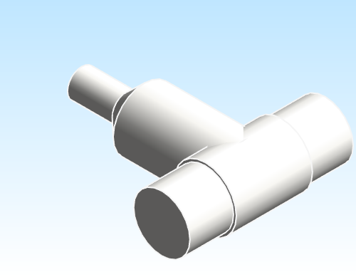 Fitting Tee Fabricated Flush Reducing ASAHI AMERICA Purad SDR21 BWxBWxBW