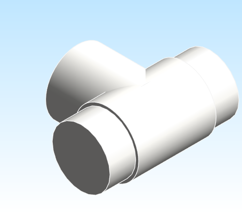 Fitting Tee Fabricated Flush Reducing ASAHI AMERICA Purad SDR33 BWxBWxBW