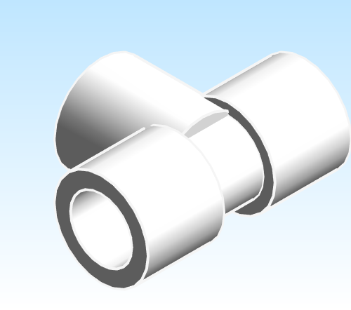 Fitting Tee NIBCO Chemtrol PP 80 SxSxS 6211