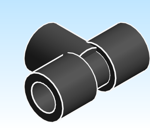 Fitting Tee NIBCO Chemtrol PVC 80 FPTxFPTxFPT 4512 3 3